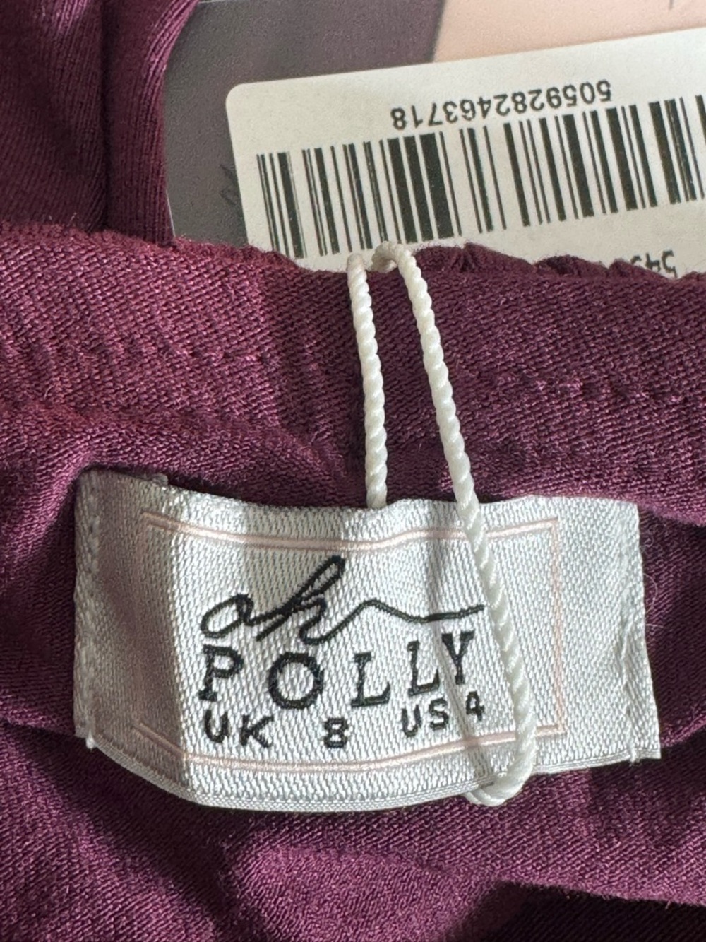 Oh polly Dress womens size 4 Lara deep plunge plum purple sexy fairy Mini New‎ - Picture 6 of 12